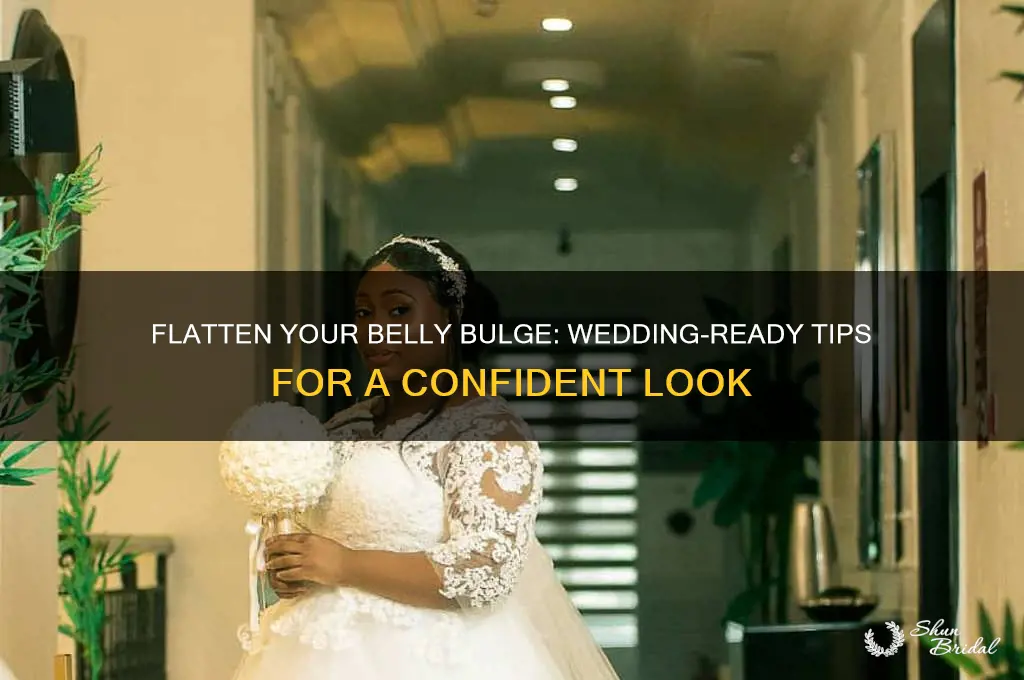 how to flatten the belly bulge for wedding