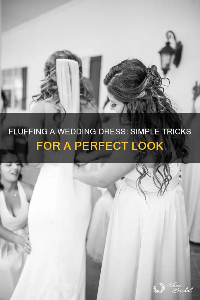 how to fluff a wedding dress