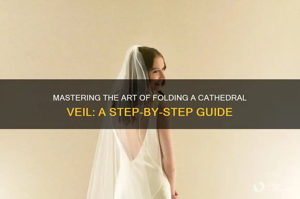 how to fold a cathedral veil