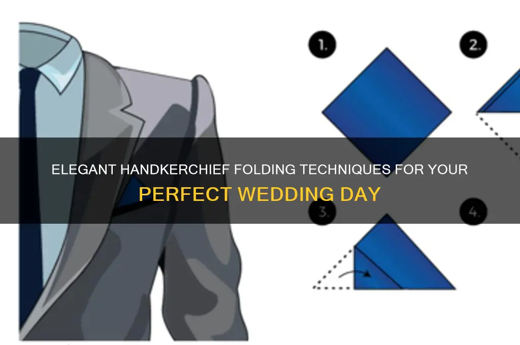 how to fold a handkerchief for a wedding