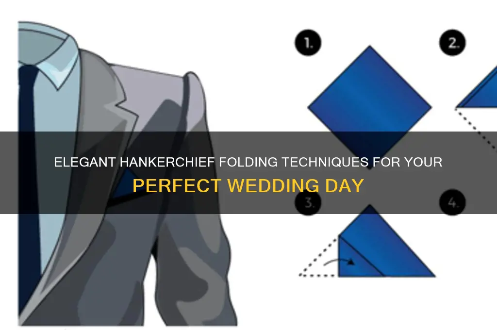 how to fold a hankerchief for wedding