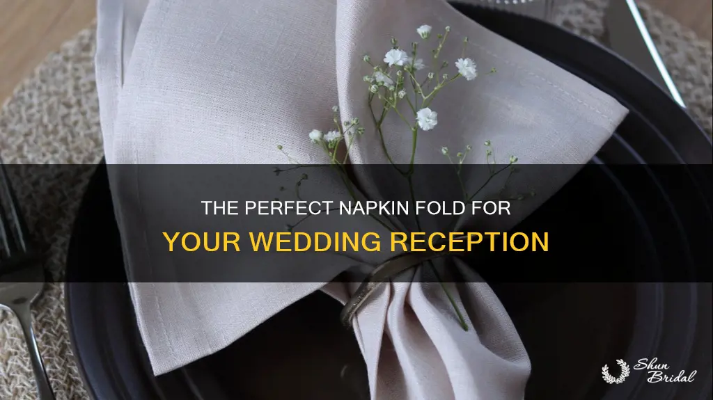 how to fold a napkin for a wedding reception