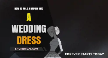 Folding a Wedding Dress Napkin: Easy Steps for Beginners
