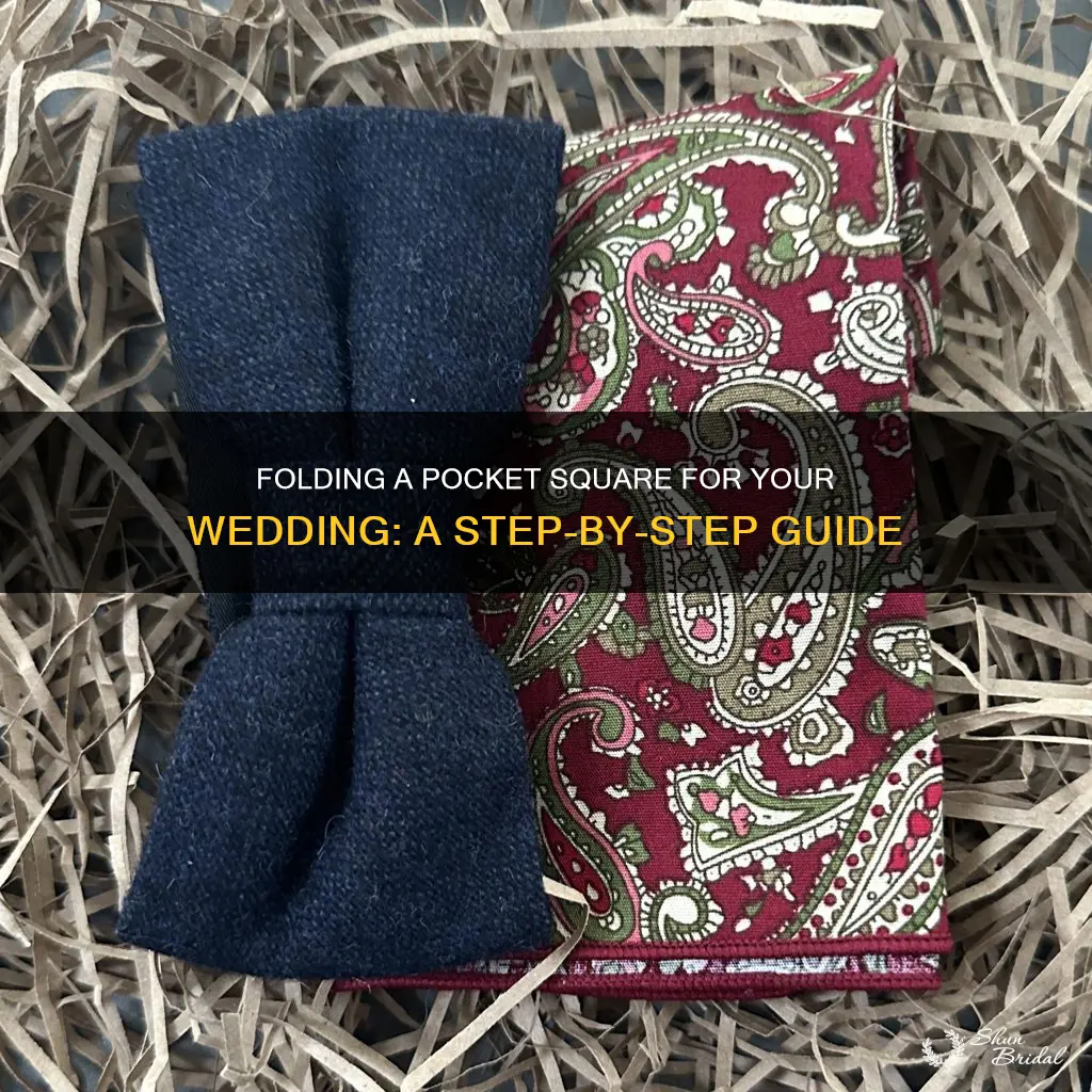 how to fold a pocket square for wedding