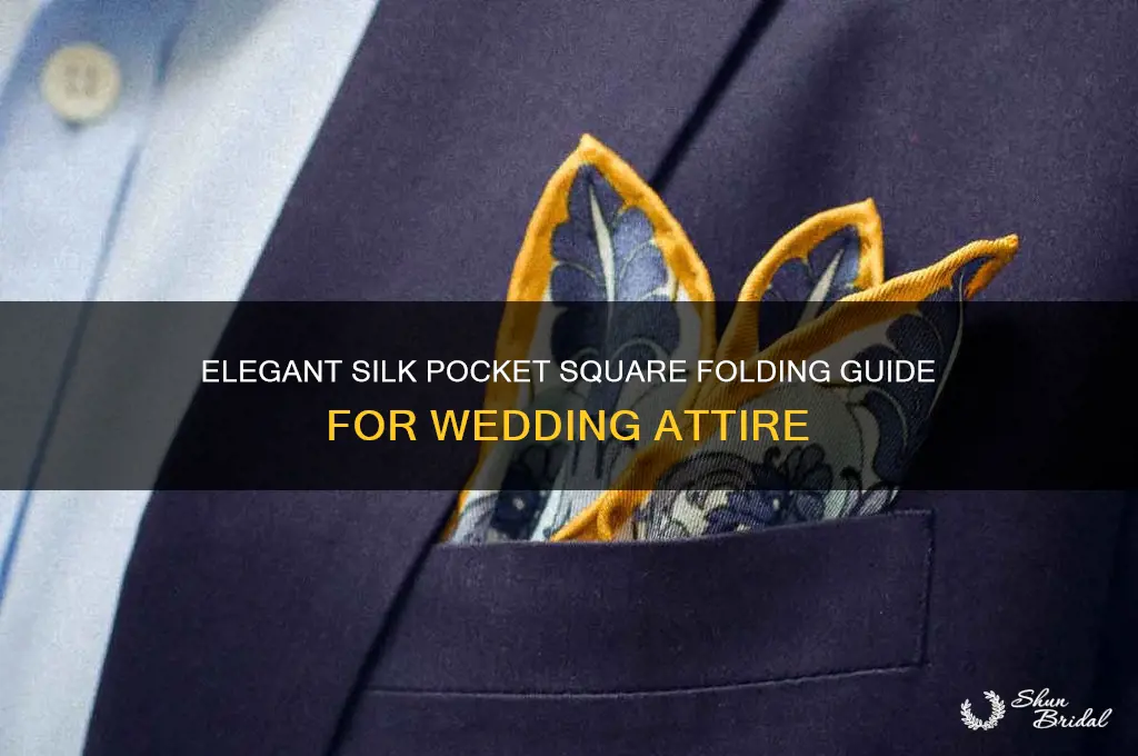 how to fold a silk pocket square for a wedding