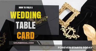 Elegant DIY: Mastering the Art of Folding Wedding Table Cards