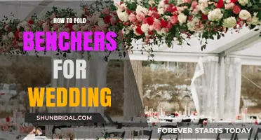 Elegant Bench Folding Techniques for Your Dream Wedding Setup