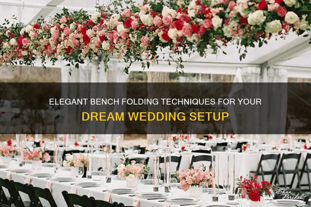 how to fold benchers for wedding
