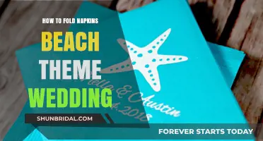 Elegant Beach Theme Wedding Napkin Folding Ideas and Tutorials