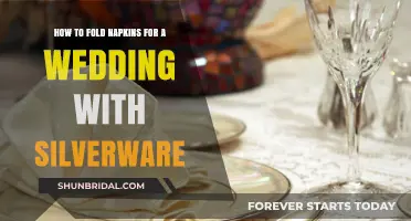 Elegant Napkin Folding Ideas for Wedding Silverware Presentation