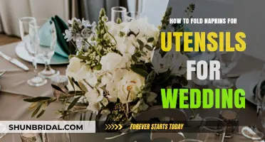 Elegant Napkin Folding Ideas for Wedding Utensil Settings
