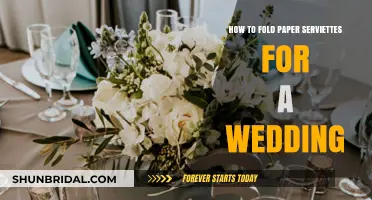 Elegant Paper Serviette Folding Ideas for Your Dream Wedding Reception