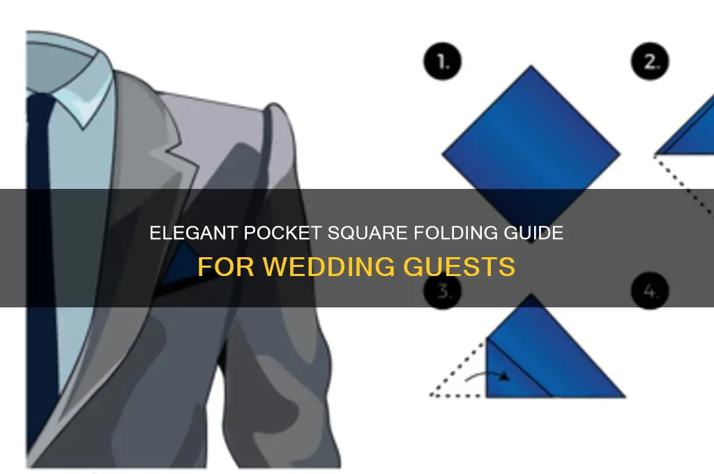 how to fold pocket square for wedding guest