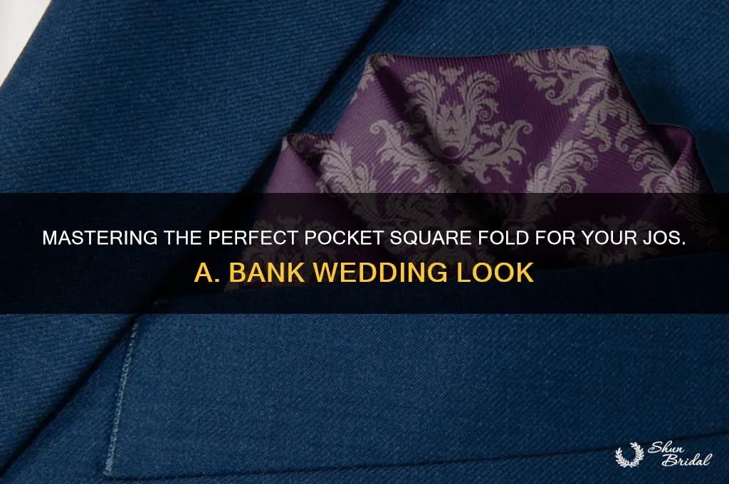 how to fold pocket square for wedding jos a bank