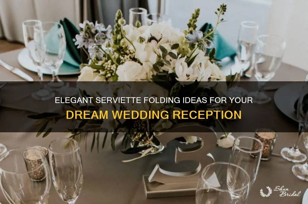 how to fold serviettes for a wedding