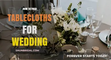 Elegant Tablecloth Folding Techniques for Your Dream Wedding Reception