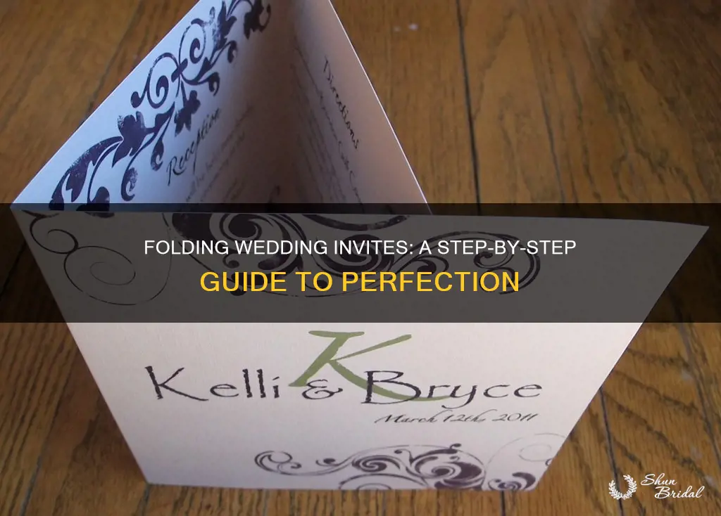 how to fold wedding invites