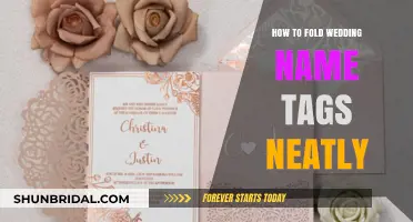Elegant Wedding Name Tag Folding: A Step-by-Step Neat Guide