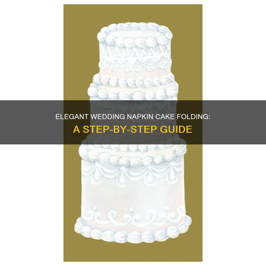 how to fold wedding napkins cake