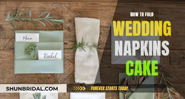 Creative Ways to Fold Wedding Napkins into Cakes