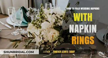 Creative Ways to Fold Wedding Napkins with Napkin Rings