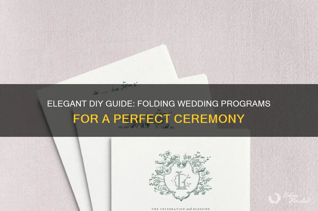 how to fold wedding programs