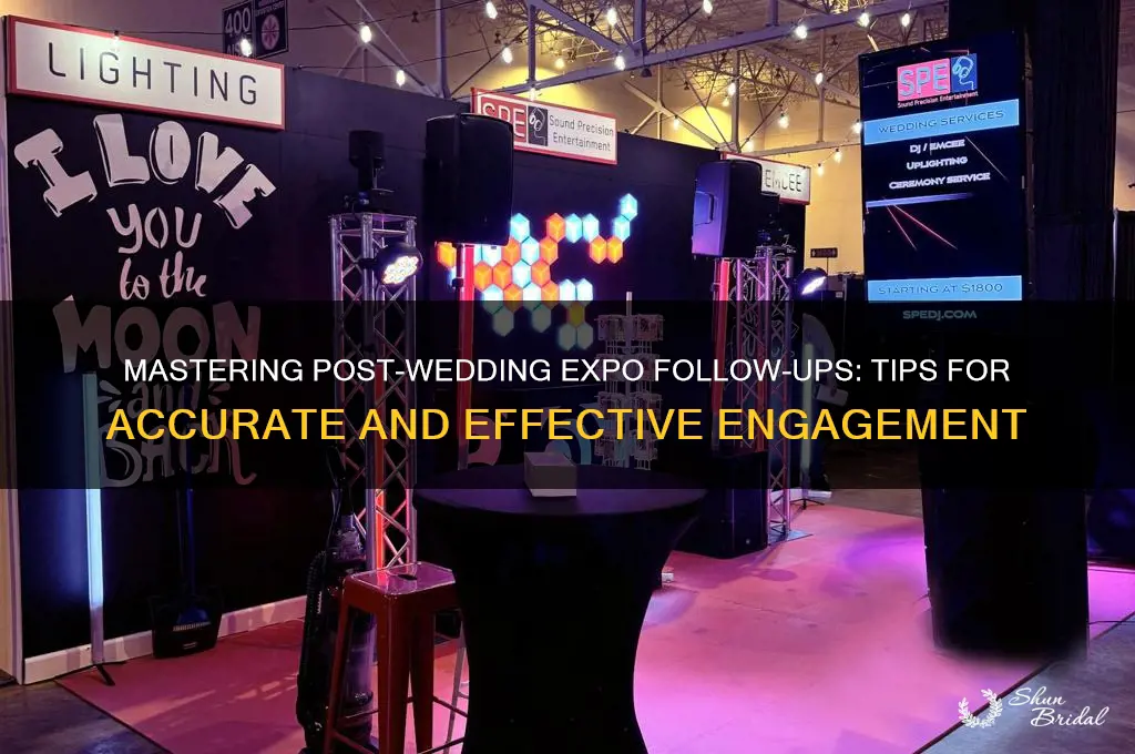 how to follow up accurately after a wedding expo