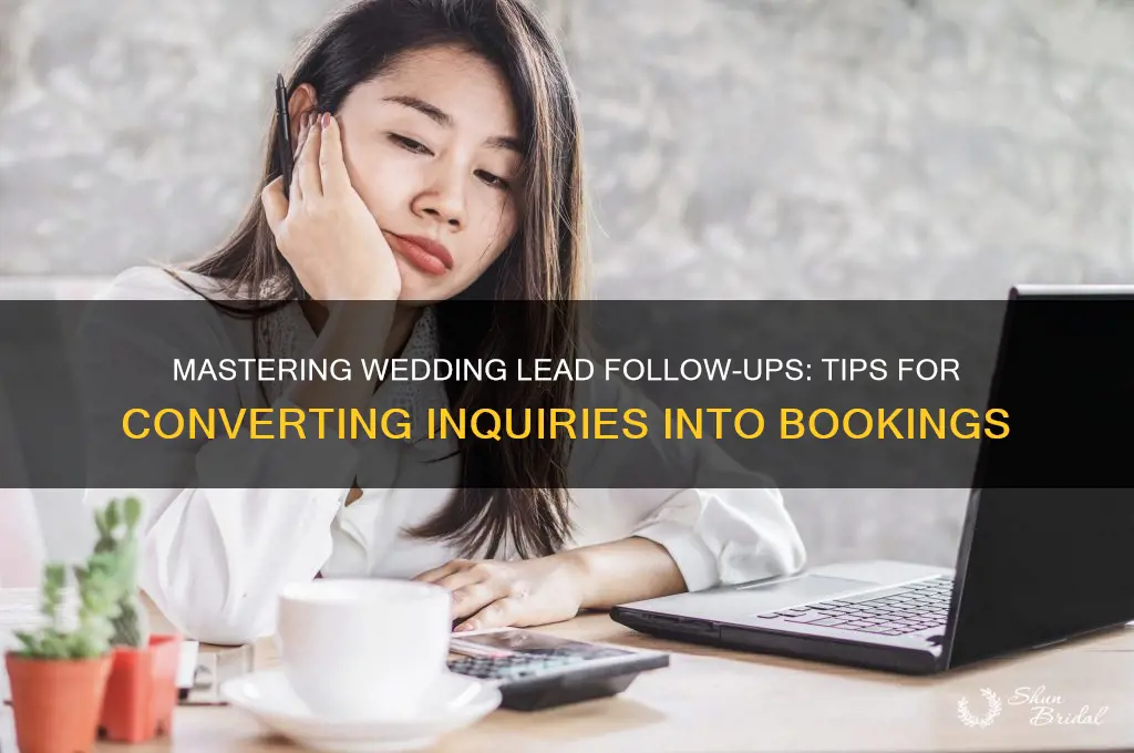 how to follow up with a wedding lead