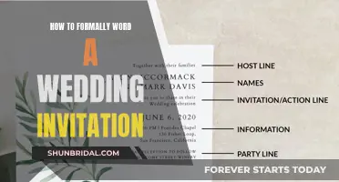 Crafting Wedding Invitations: Formal Wording Etiquette