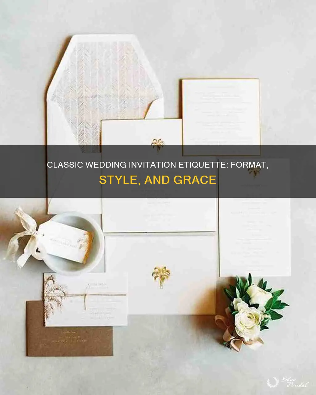 how to format a classic wedding invitation