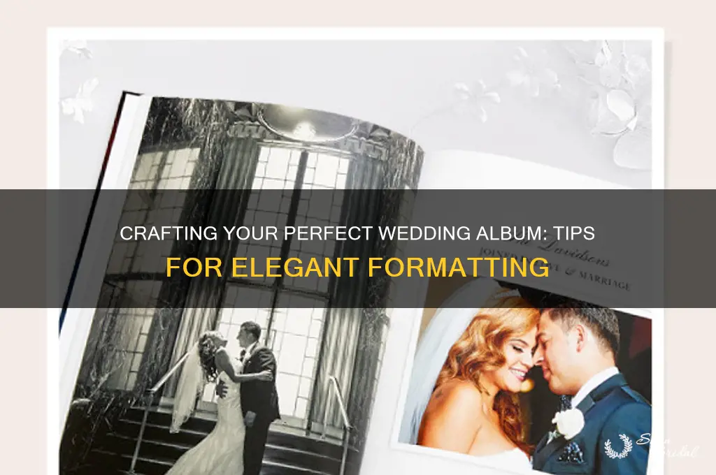how to format my wedding album