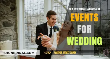 Perfect Wedding Timeline: Crafting a Flawless Schedule of Events Guide