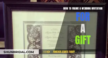 Framing a Wedding Invitation: The Perfect Gift Idea