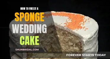 Freezing a Sponge Wedding Cake: A Step-by-Step Guide