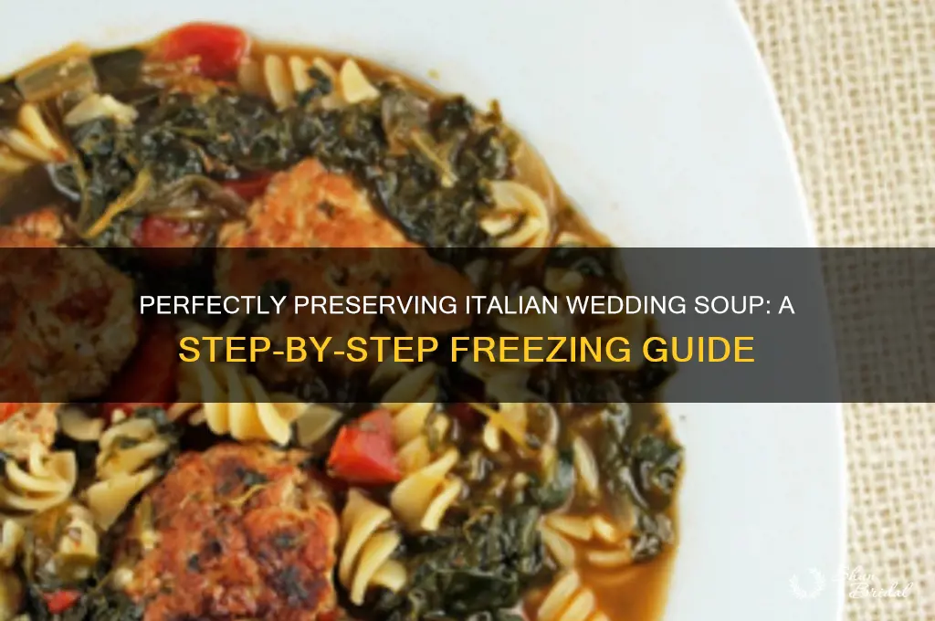 how to freeze italian wedding soup