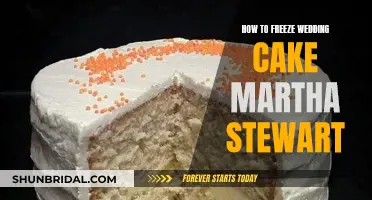 Freezing Your Wedding Cake: Martha Stewart's Guide