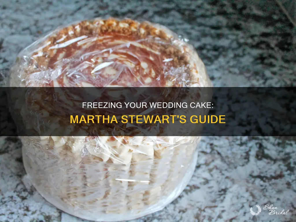 how to freeze wedding cake martha stewart