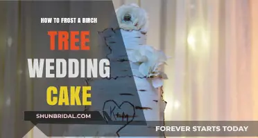 Elegant Birch Tree Cake: Frosting Techniques for a Winter Wedding