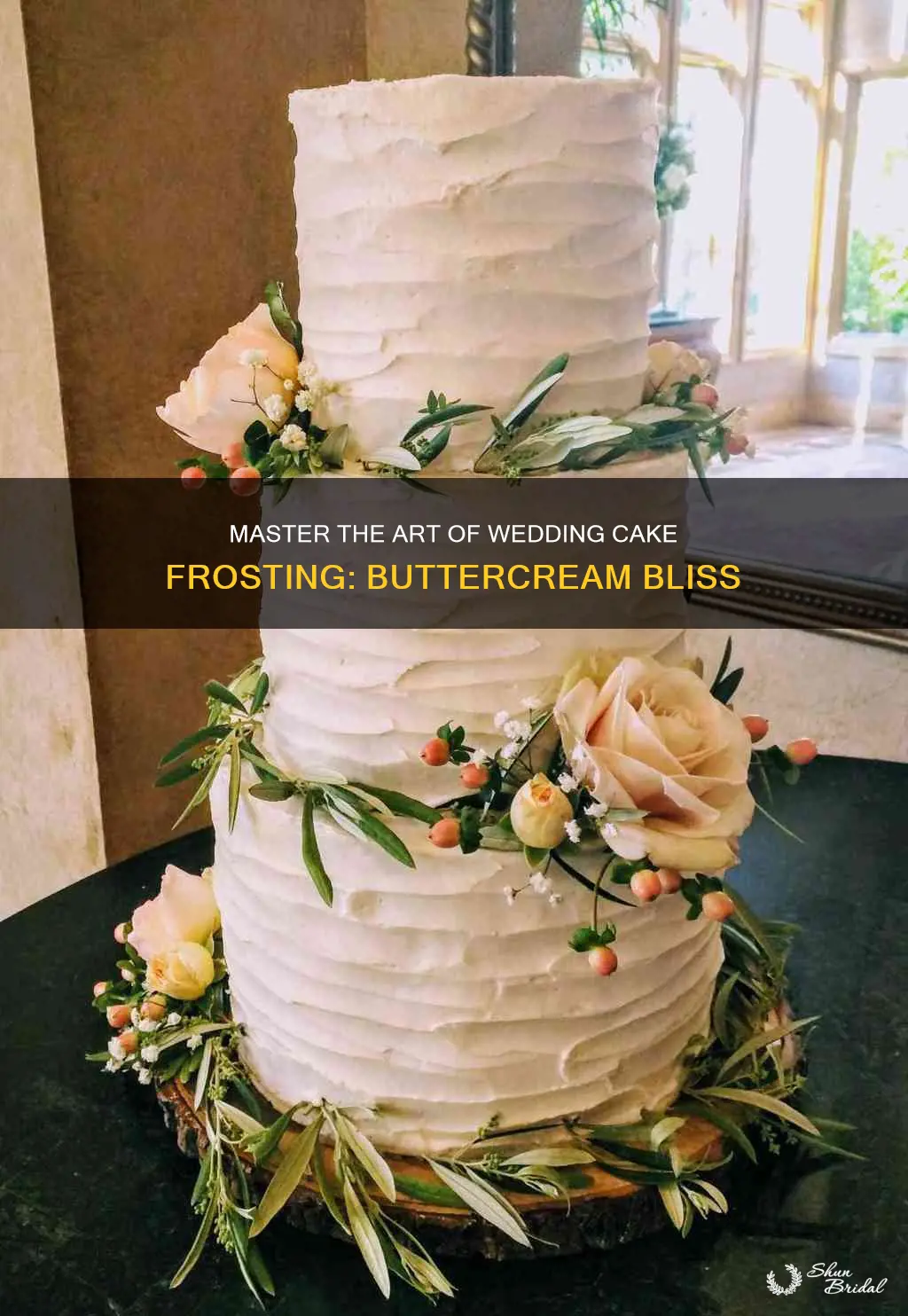 how to frost a wedding cake with buttercream