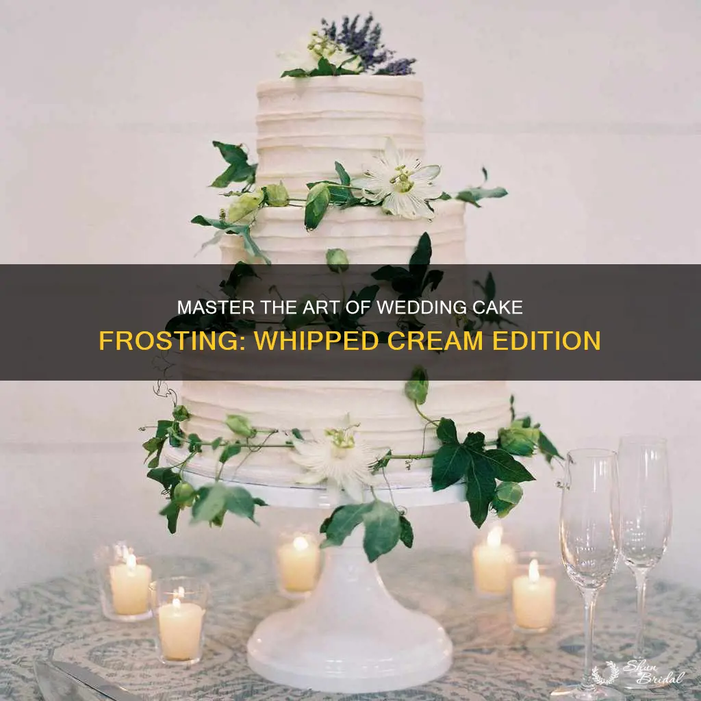 how to frost a wedding cake with whipped cream