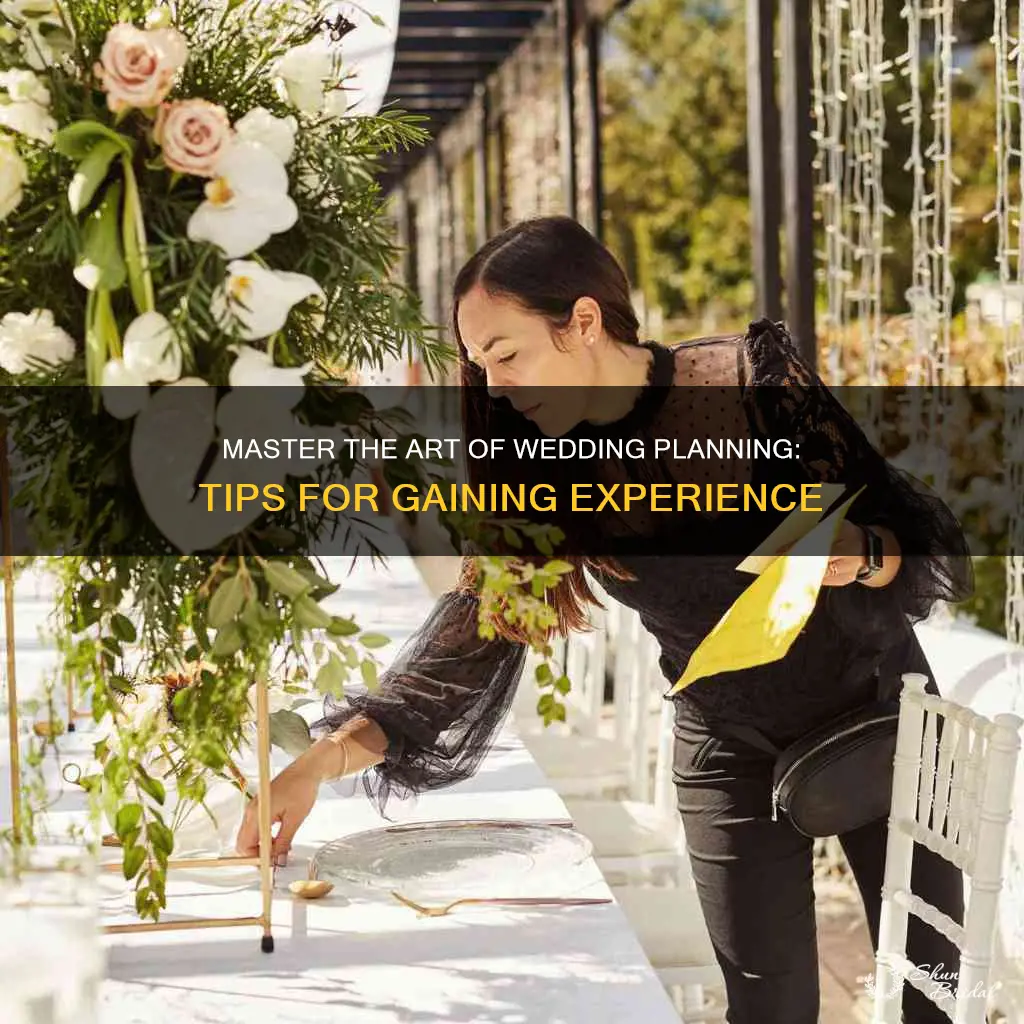 how to gain experience in wedding planning