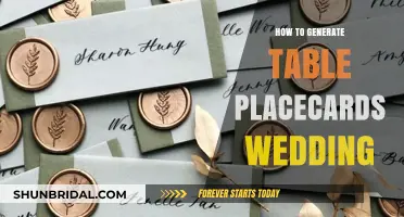 Elegant DIY Wedding Table Placecards: A Step-by-Step Guide