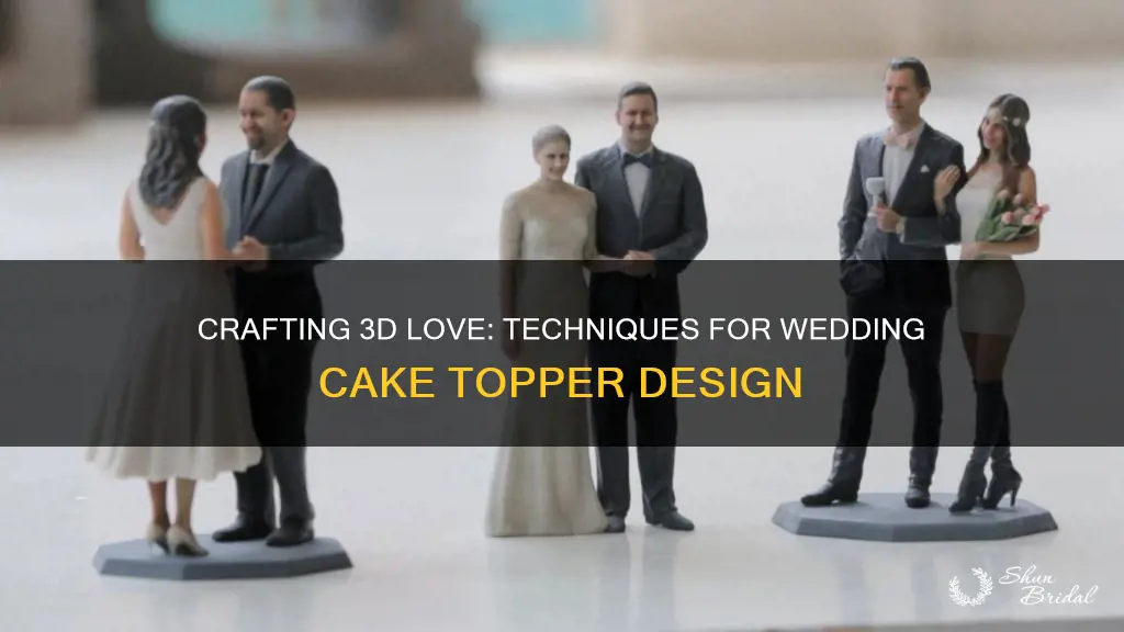 how to get 3d couple for wedding cake toppers