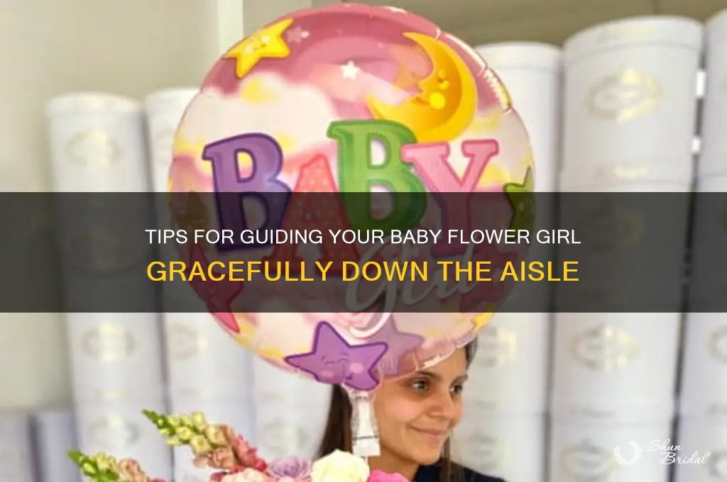 how to get a baby flower girl down the aisle