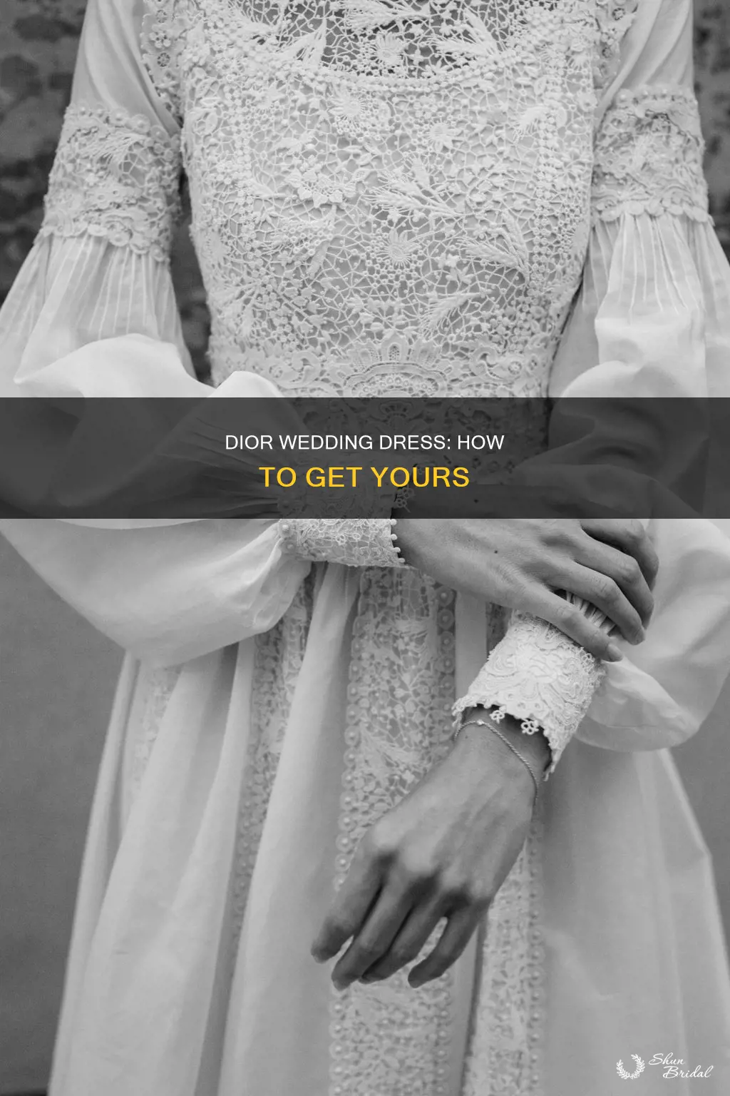 how to get a dior wedding dress