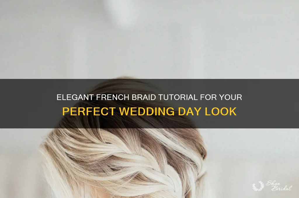 how to get a french braid on wedding day