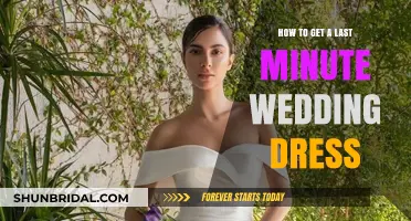 Finding a Last-Minute Wedding Dress: Quick Guide