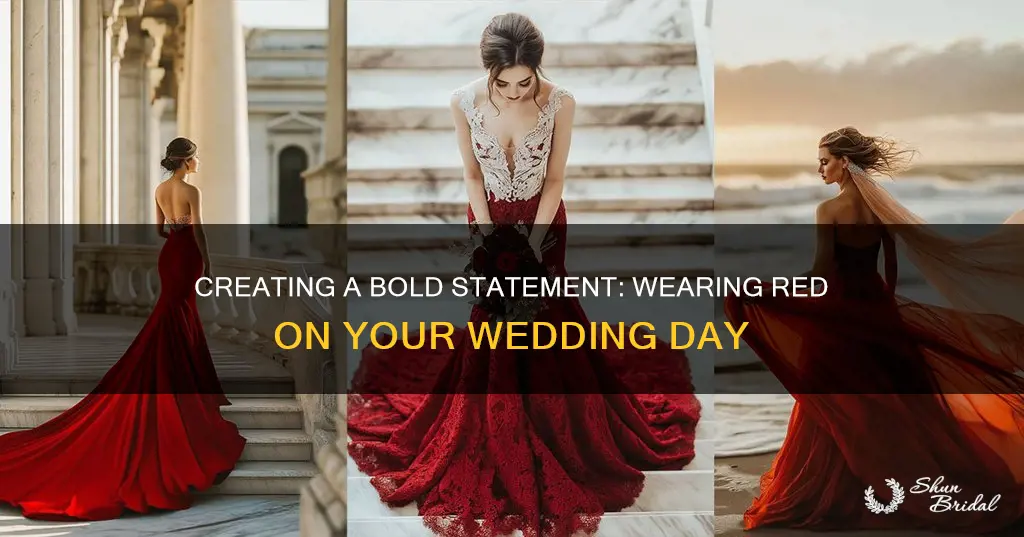 how to get a red wedding dress