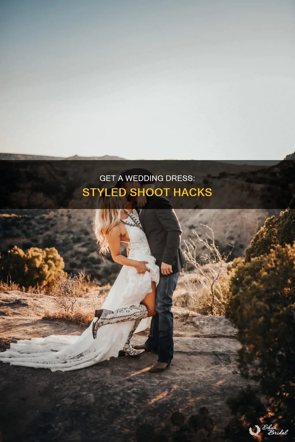 how to get a wedding dress for a styled shoot