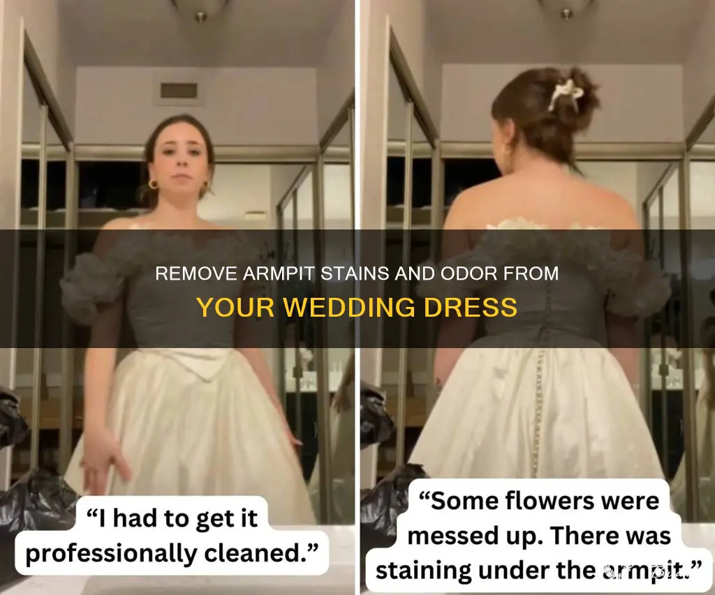how to get armpit smell out of wedding dress